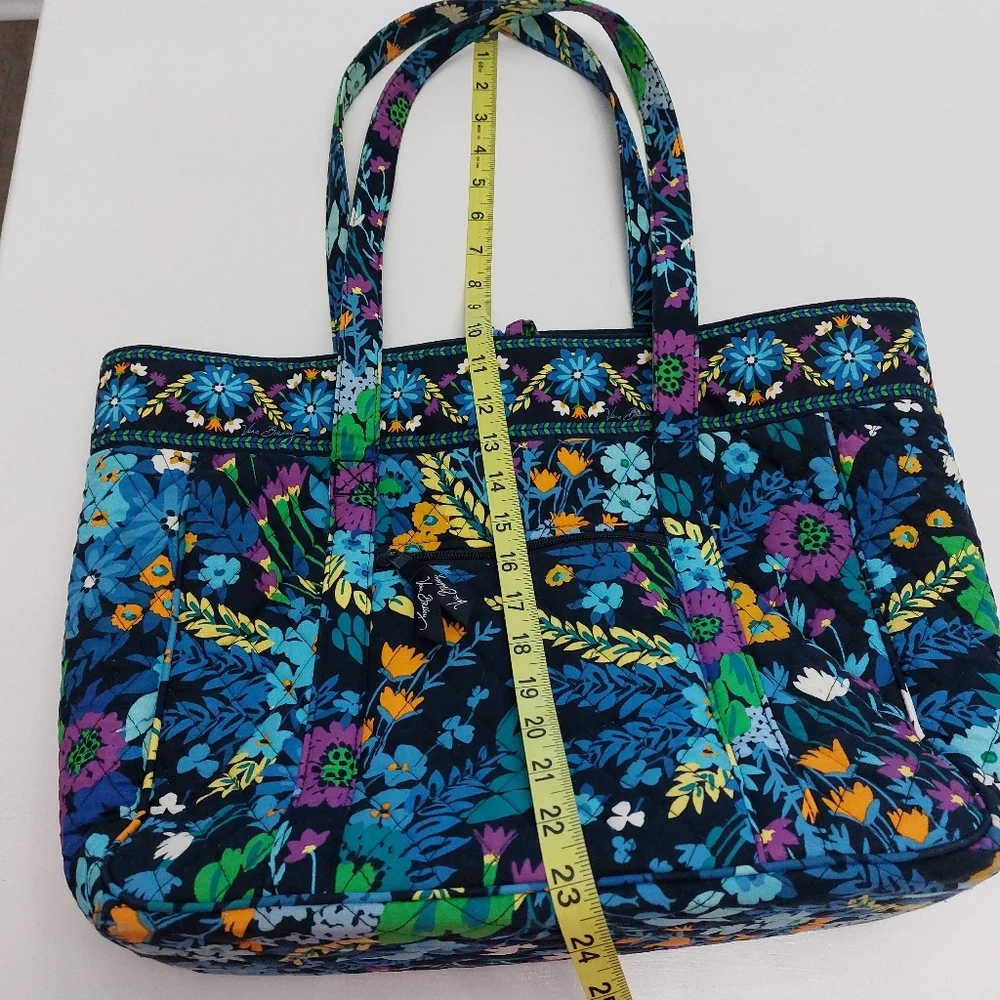 Vera Bradley Laptop Work Tote Midnight Blues NWOT - Picture 5 of 6